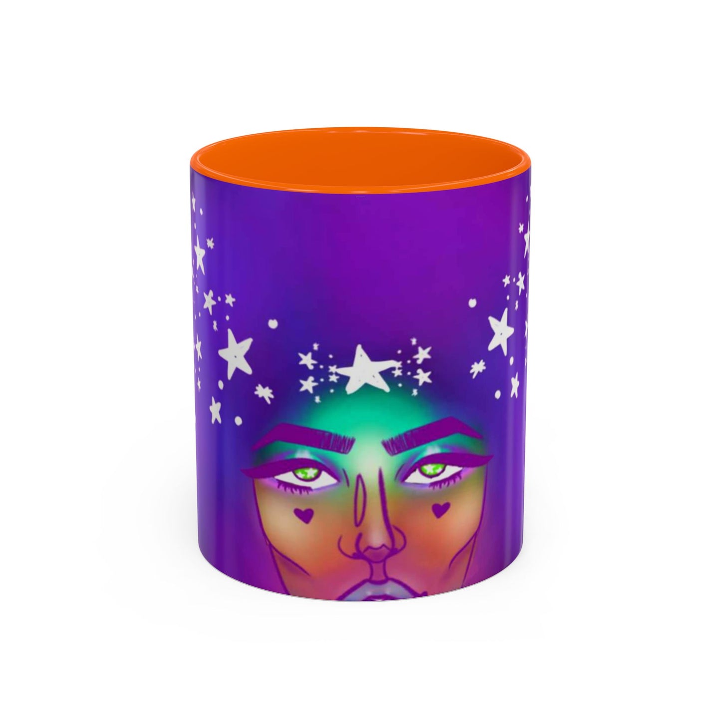 Cosmic Starry Accent Coffee Mug - Colorful Art, Astrology Gift, Modern Home Decor, Celestial Mug, Unique Gift Idea