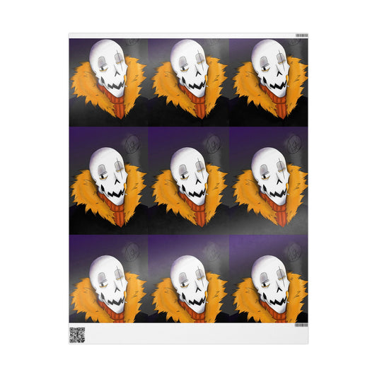 Anime Themed Wrapping Paper, Spooky Gift Wrap, Creative Party Supplies, Unique Halloween Decor, Stylish Gift Wrapping