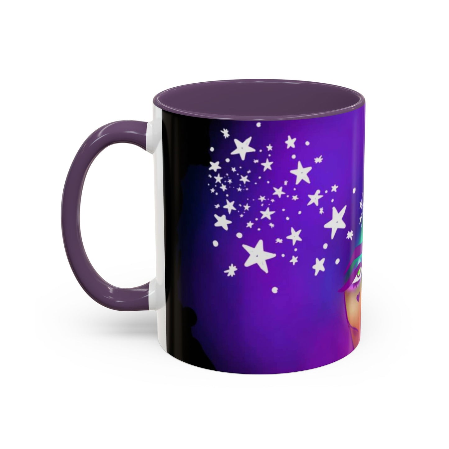 Cosmic Starry Accent Coffee Mug - Colorful Art, Astrology Gift, Modern Home Decor, Celestial Mug, Unique Gift Idea
