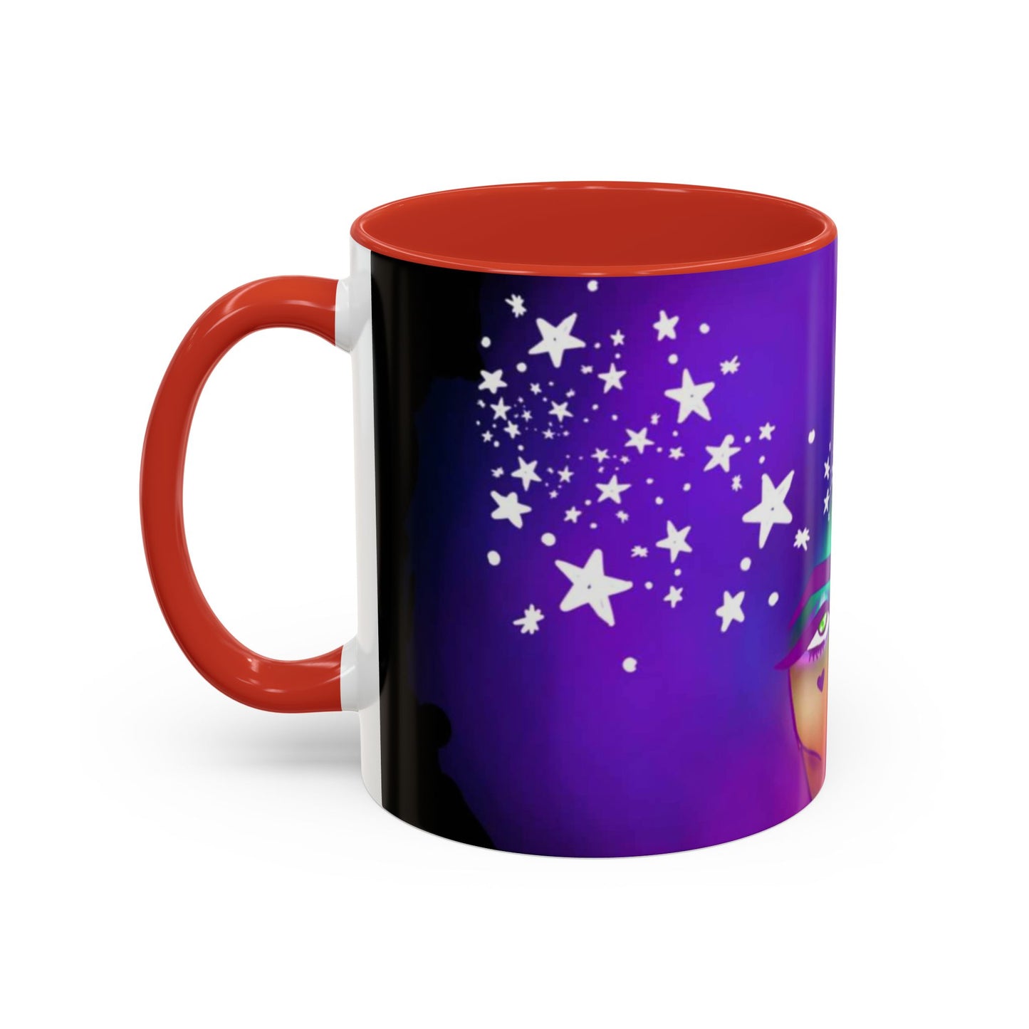 Cosmic Starry Accent Coffee Mug - Colorful Art, Astrology Gift, Modern Home Decor, Celestial Mug, Unique Gift Idea