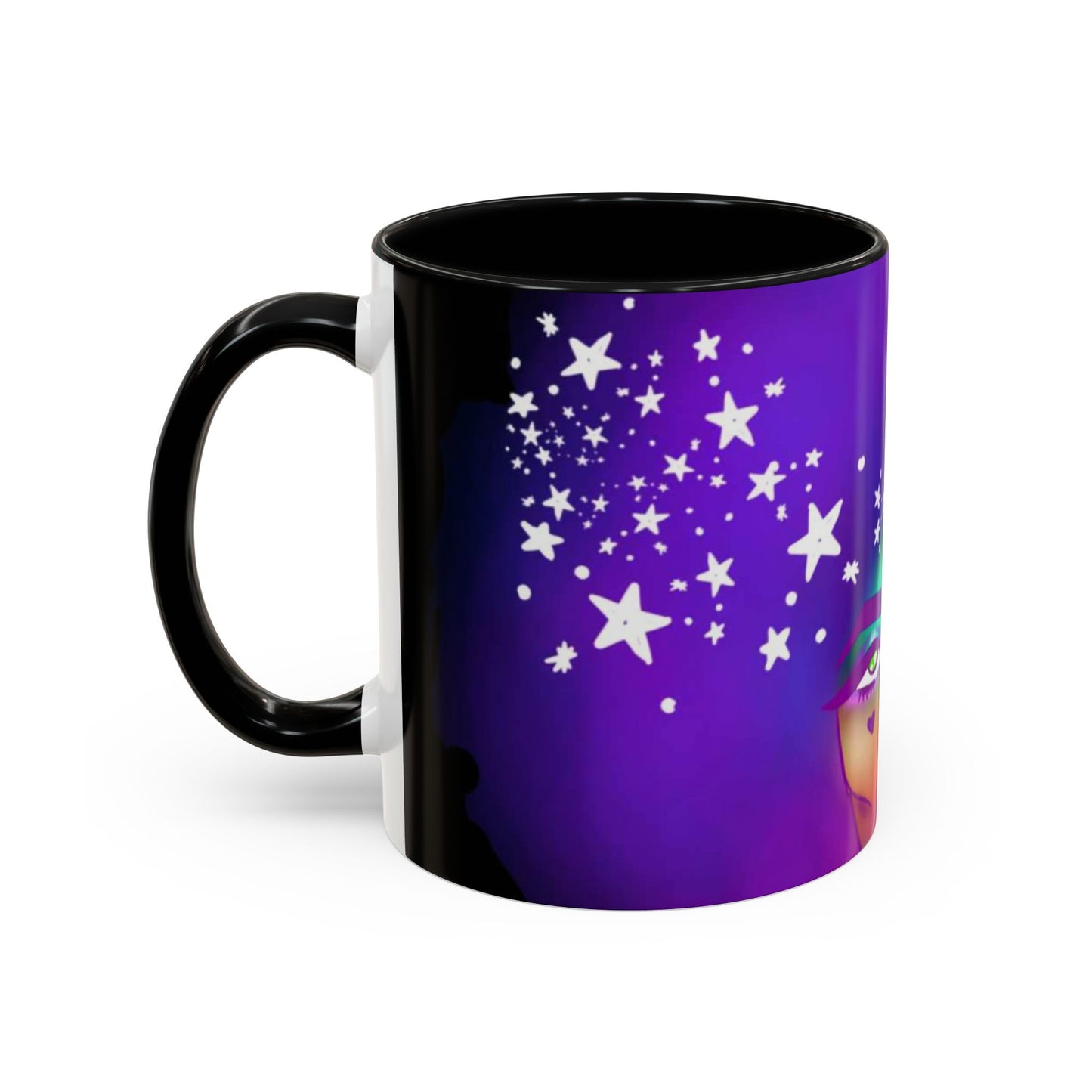 Cosmic Starry Accent Coffee Mug - Colorful Art, Astrology Gift, Modern Home Decor, Celestial Mug, Unique Gift Idea
