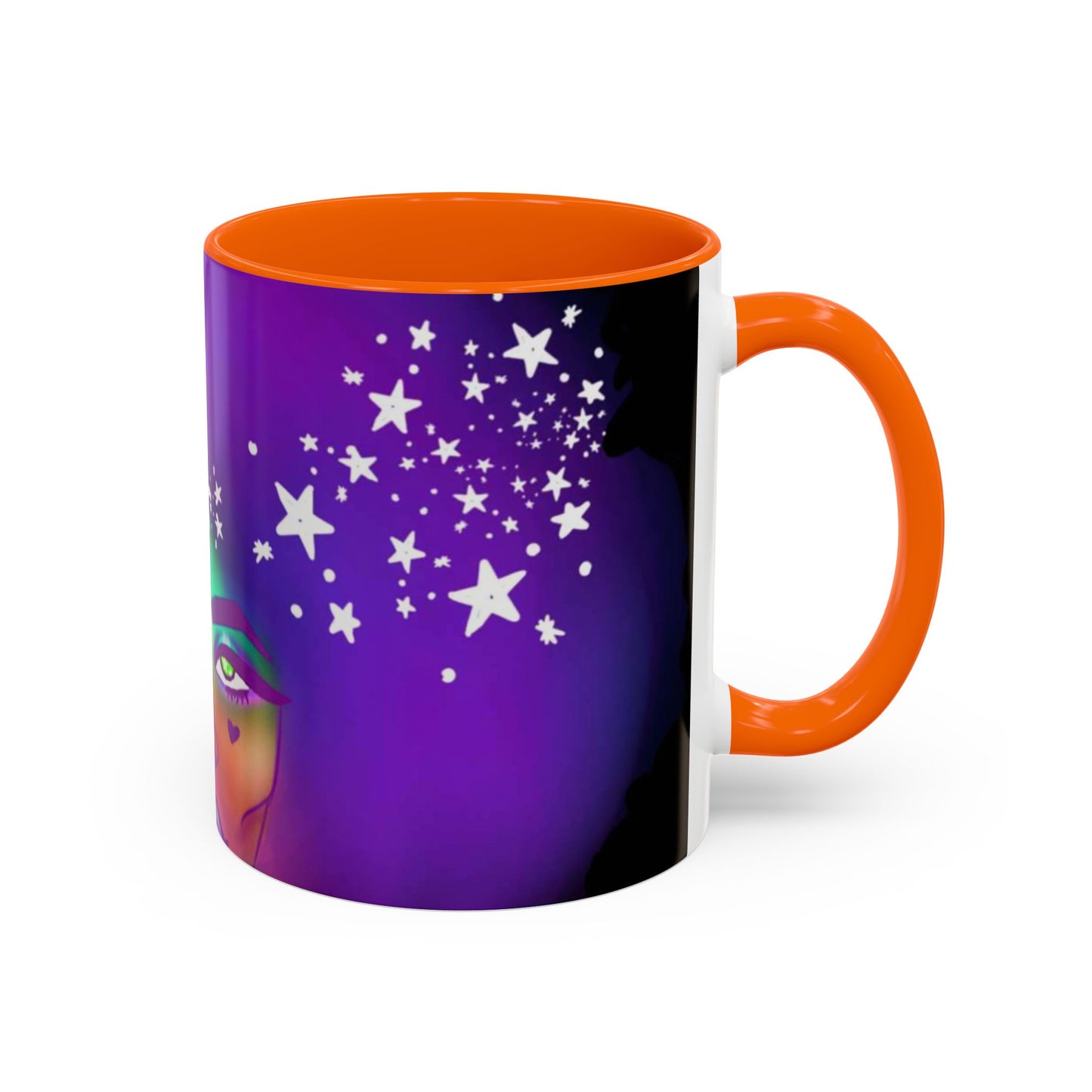 Cosmic Starry Accent Coffee Mug - Colorful Art, Astrology Gift, Modern Home Decor, Celestial Mug, Unique Gift Idea