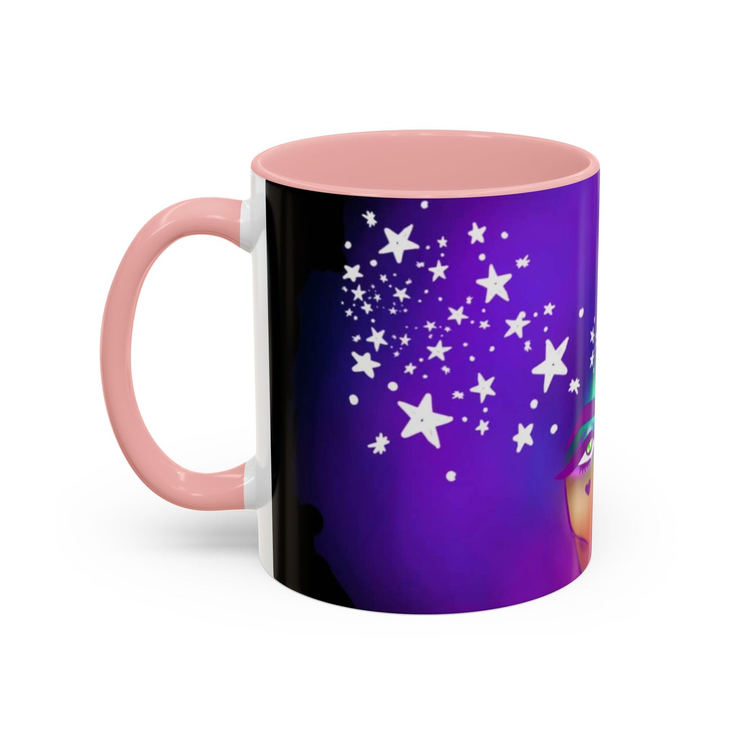 Cosmic Starry Accent Coffee Mug - Colorful Art, Astrology Gift, Modern Home Decor, Celestial Mug, Unique Gift Idea